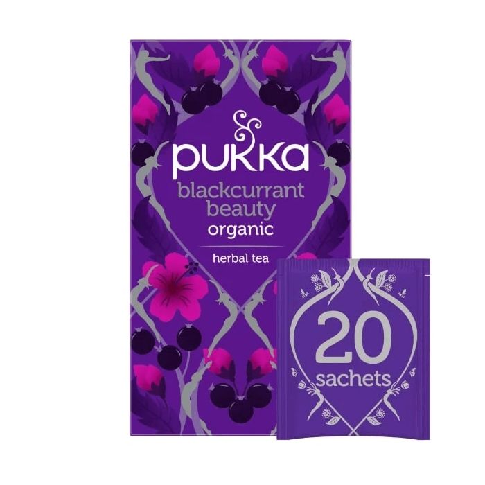 PUKKA BLACKCURRANT BEAUTY TEA BAGS 4 X 20
