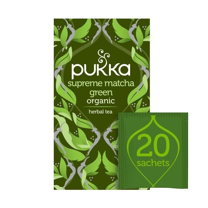 PUKKA SUPREME MATCHA GREEN TEA TEA BAGS 4 X 20