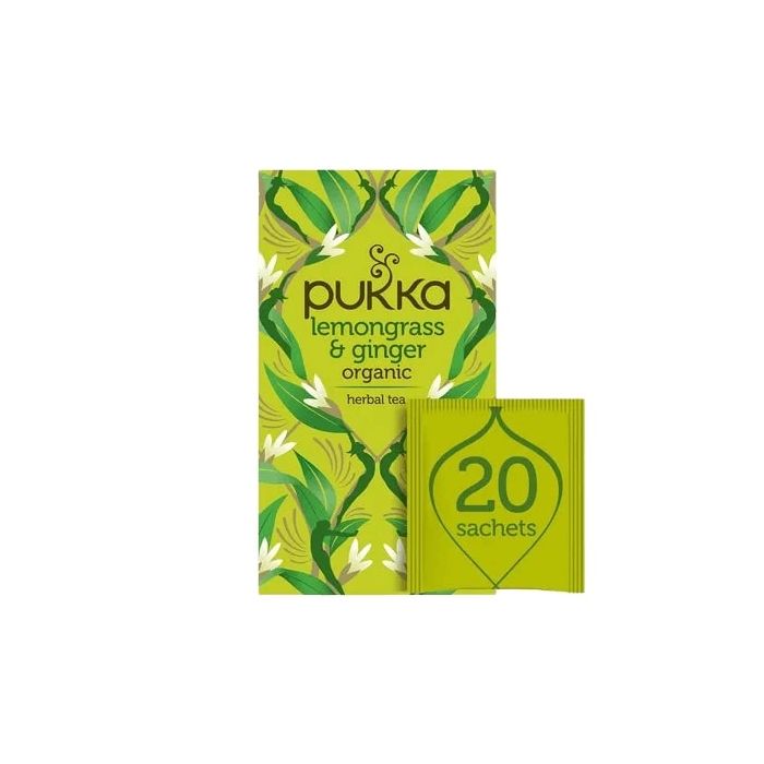 PUKKA LEMONGRASS & GINGER TEA BAGS 4 X 20