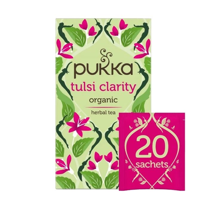 PUKKA TULSI CLARITY TEA BAGS 4 X 20