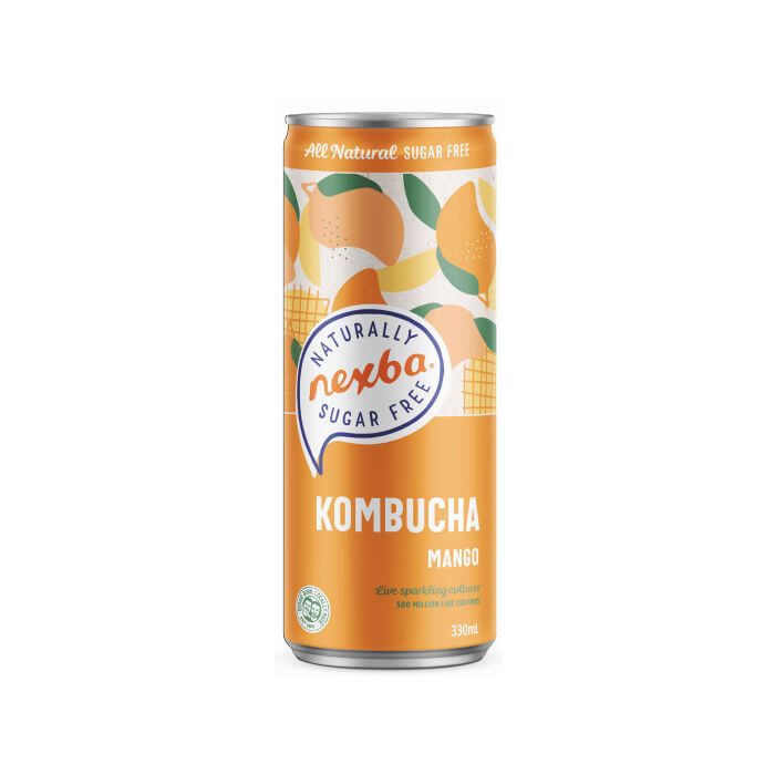 NEXBA MANGO KOMBUCHA CAN 1 X 330ML