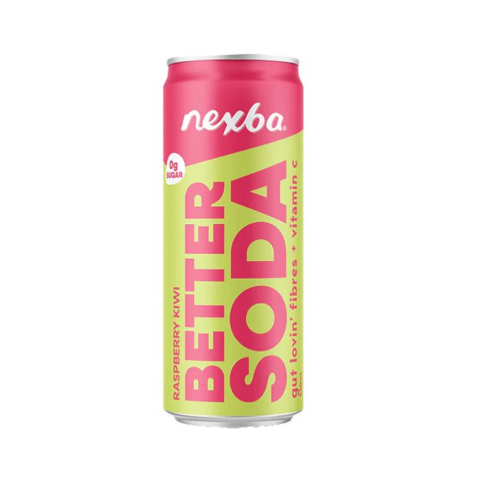 NEXBA BETTER SODA RASPBERRY & KIWI CAN 1X330ML