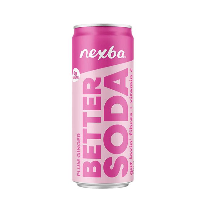 NEXBA BETTER SODA PLUM & GINGER CAN 12X330ML