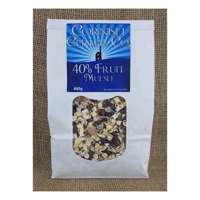 CORNISH 40% FRUIT MUESLI 800G