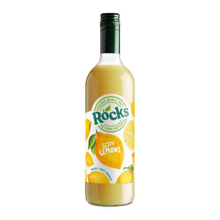 ROCKS WHOLE LEMON SQUASH DRINK 740ML X 6