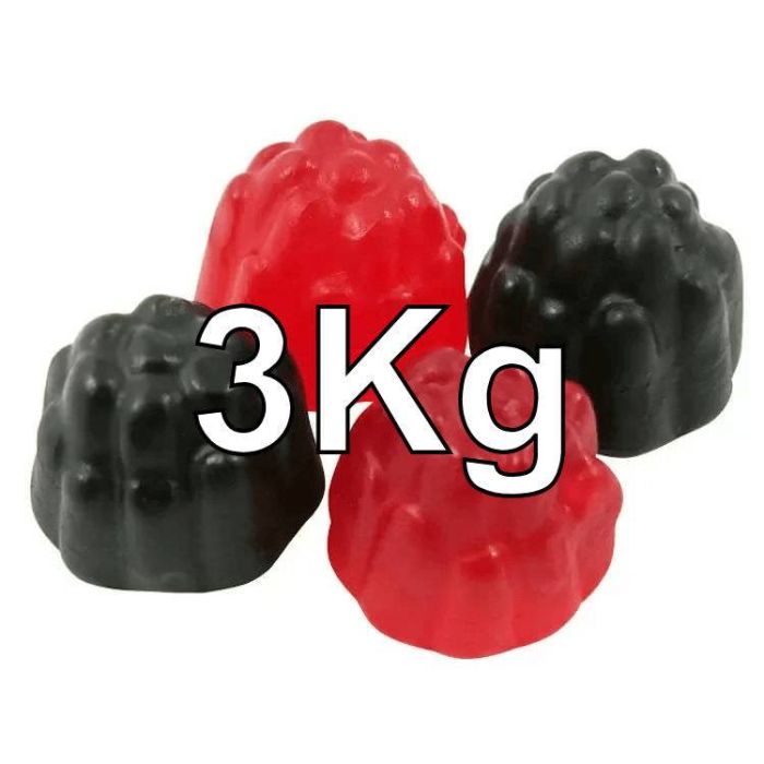 BLACKBERRY RASPBERRY GUMS X 3KG