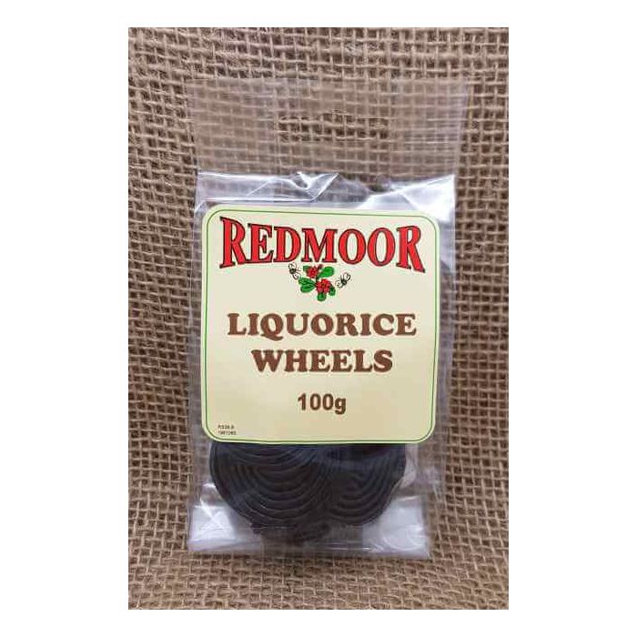 LIQUORICE WHEELS X 100G