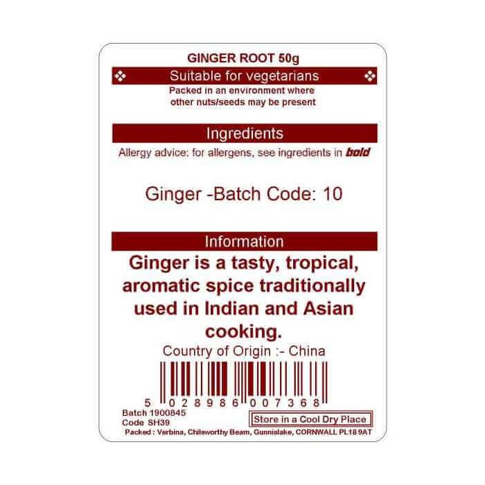 GINGER ROOT 50G