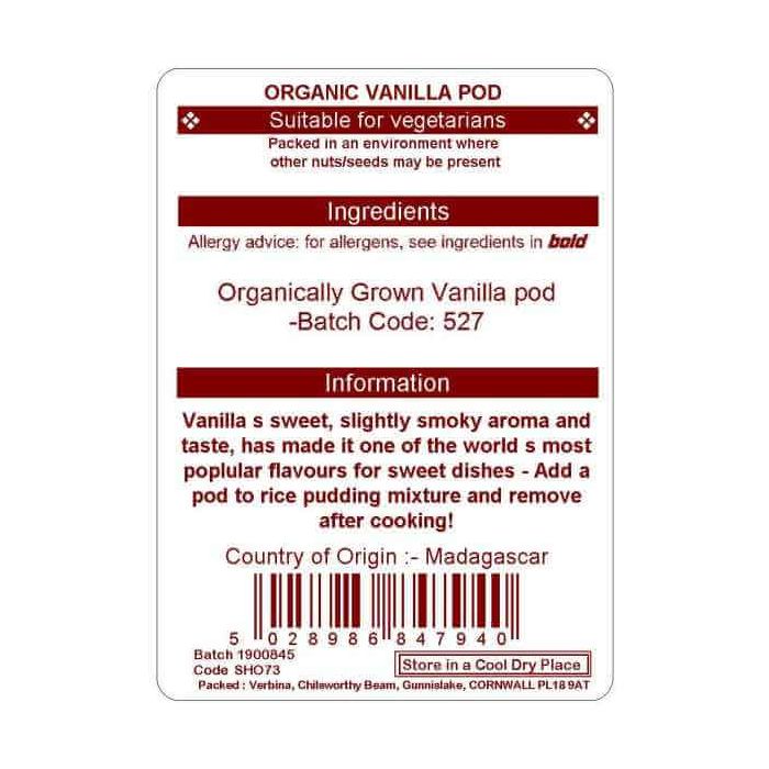 VANILLA POD (ORGANIC)