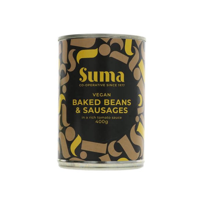 SUMA BAKED BEANS & MEAT-FREE SAUSAGES 1 X 400G