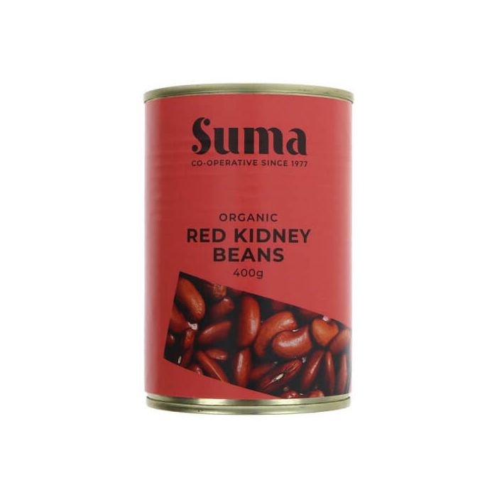 SUMA ORGANIC RED KIDNEY BEANS 12 X 400G