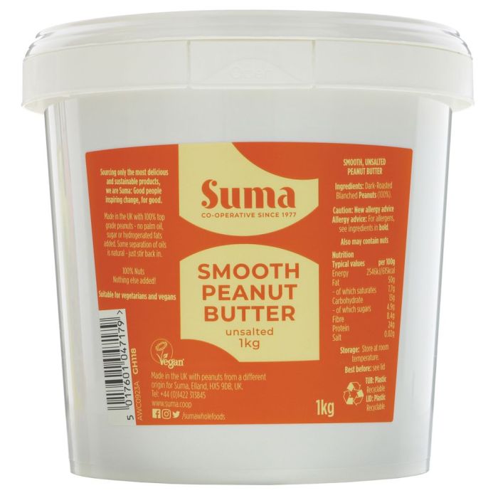 SUMA SMOOTH PEANUT BUTTER NAS 1 X 1kg