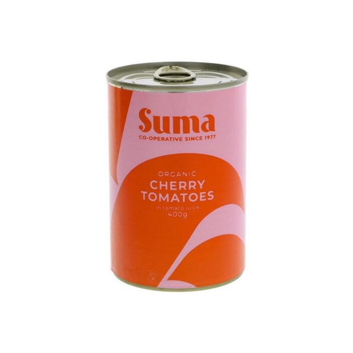 SUMA ORGANIC CHERRY TOMATES 12 X 400G