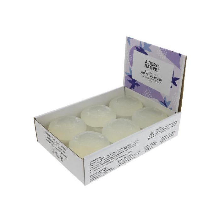 ALTER/NATIVE GLYCERINE SOAP WHITE LAVENDER 12 X 90G