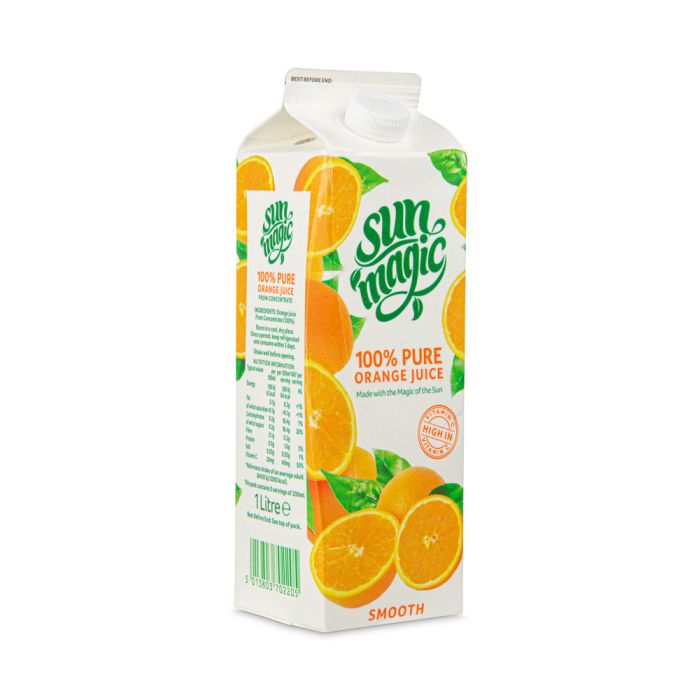 SUNMAGIC ORANGE JUICE PURE PREMIUM ELOPACK 12X1LT