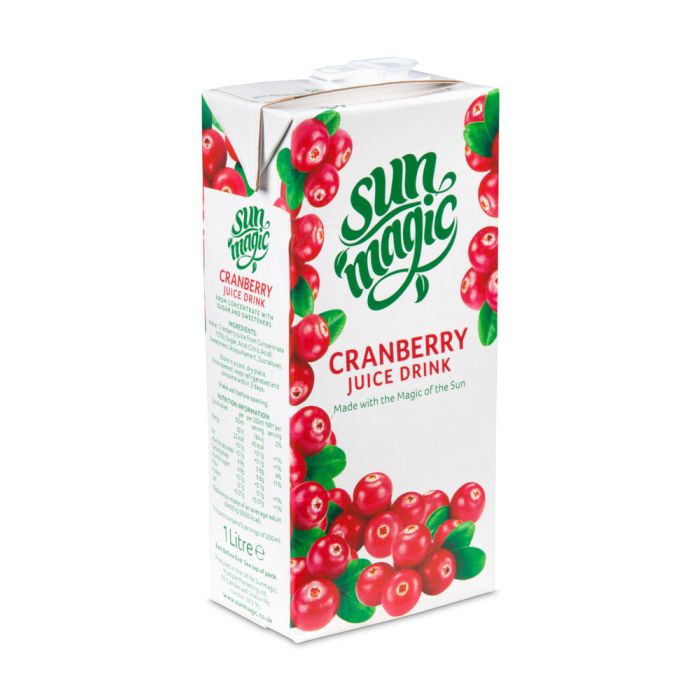 SUNMAGIC CRANBERRY JUICE DRINK 12X1LT