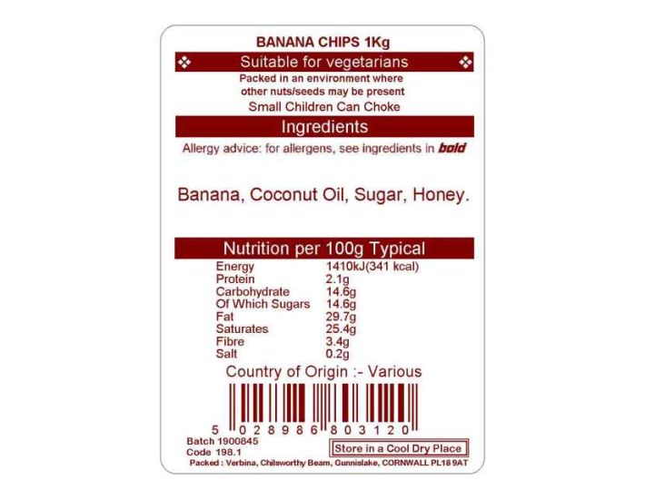 BANANA CHIPS 1KG