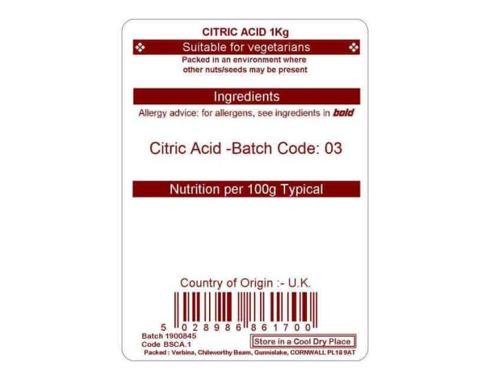 CITRIC ACID KG