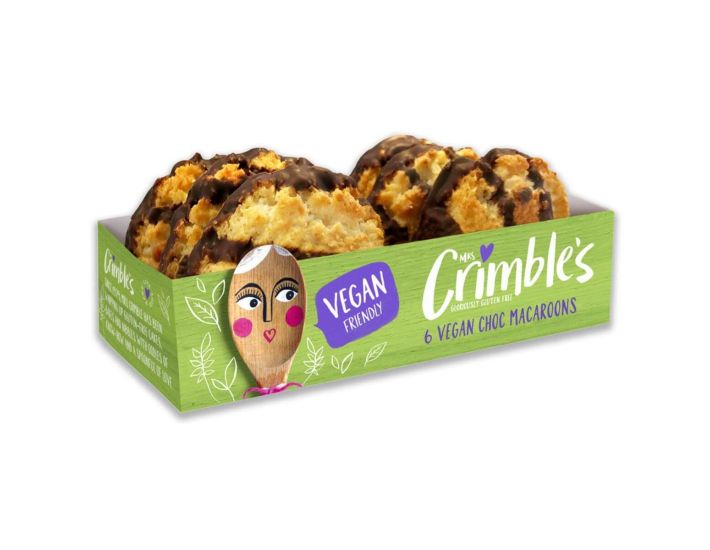 CRIMBLES LGE VEGAN CHOCOLATE MACAROONS 6S X 1 PACK