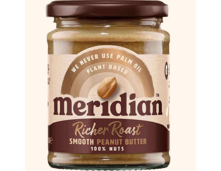 MERIDIAN RICHER ROAST SMOOTH PEANUT BUTTER 280G X 6